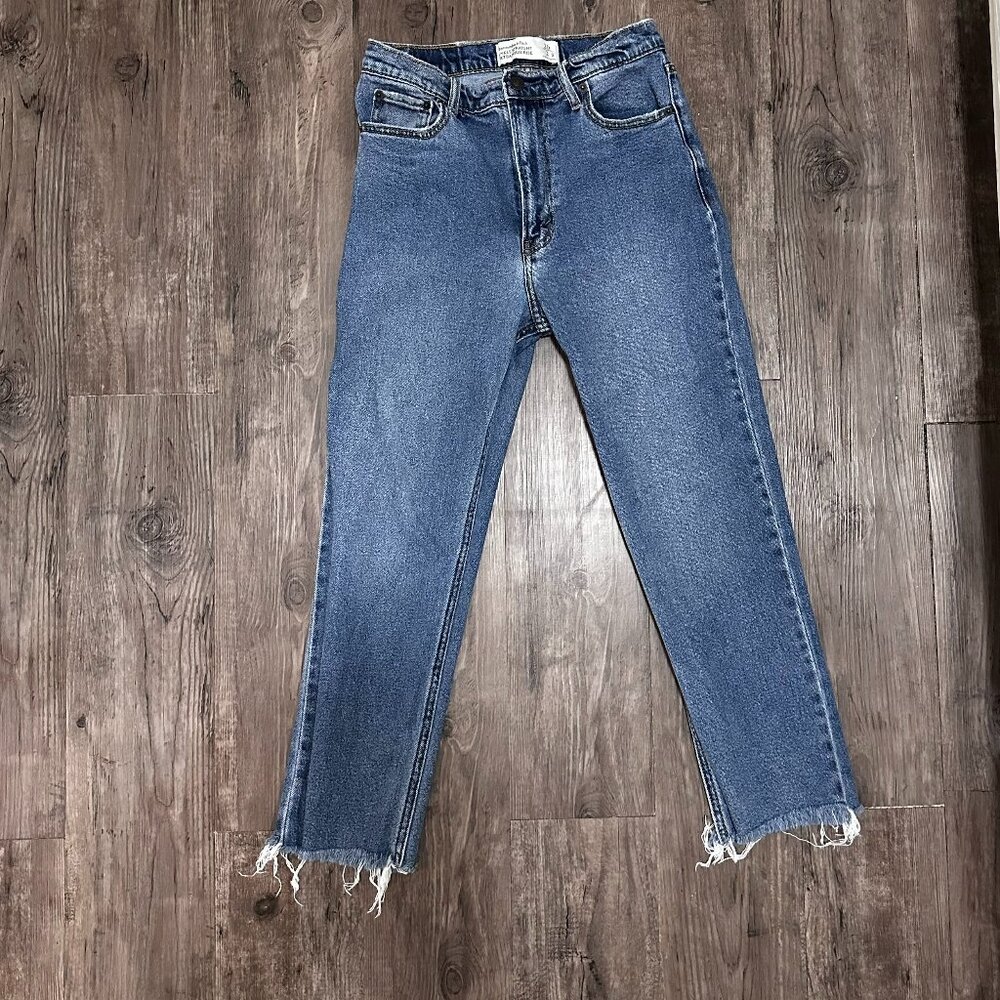Abercrombie & Fitch Ankle Straight High Rise Jean Size 26/2 Small
